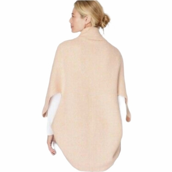 J. Jill Pure Jill pale pink ribbed knit shrug sweater one size - Picture 2 of 12